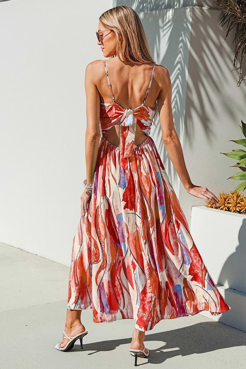 Easy Radiance Abstract Maxi Dress
