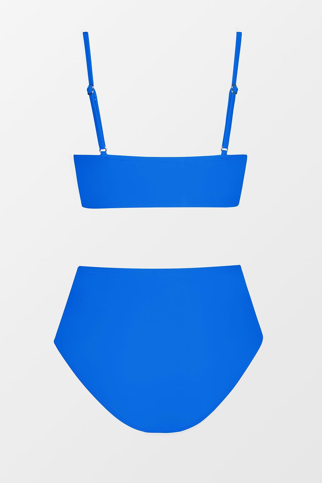 Wickel-Bralette & gespleißtes High Waist Bikini Set