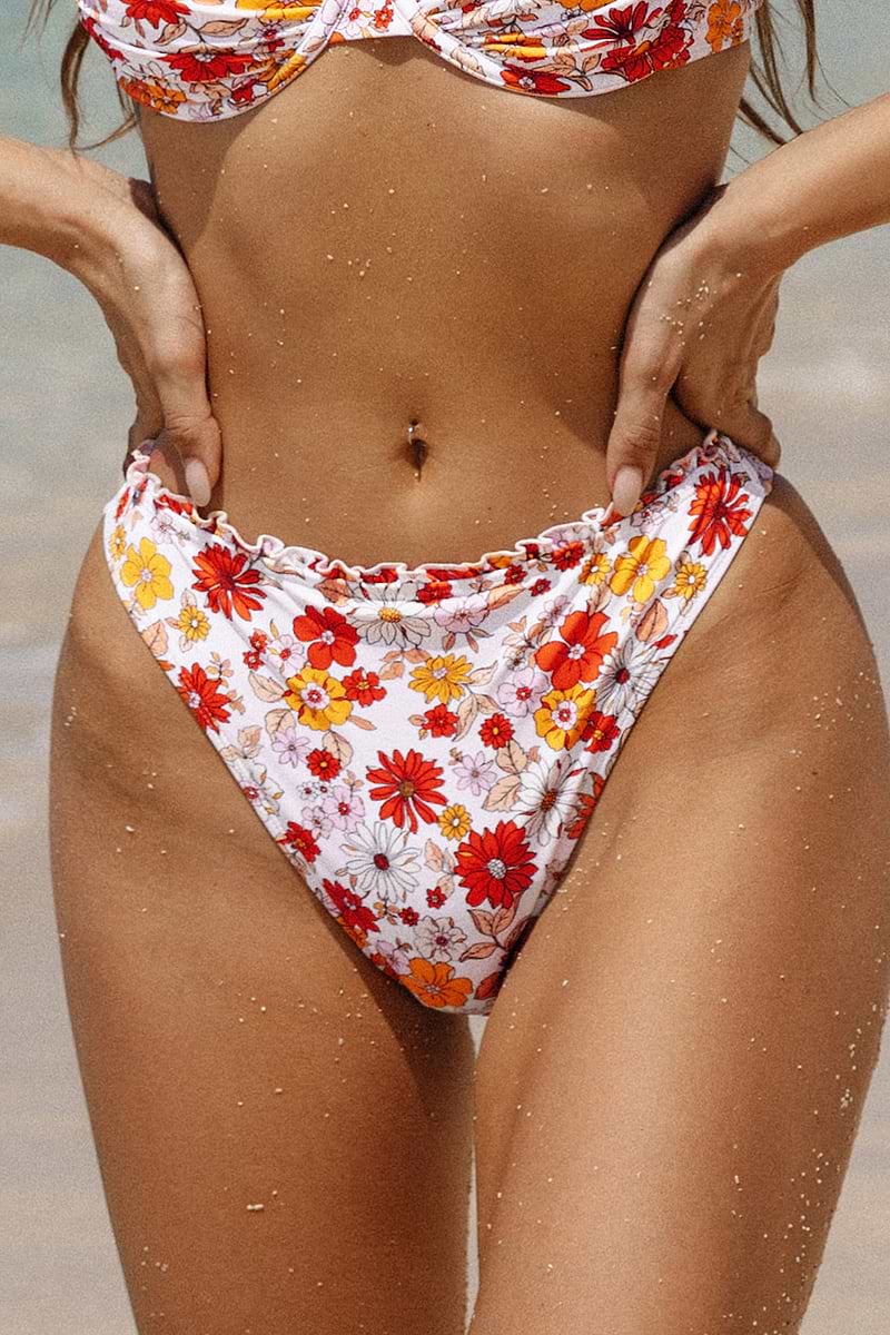 x JJD Garden of Gaia Floral Bikini Bottoms