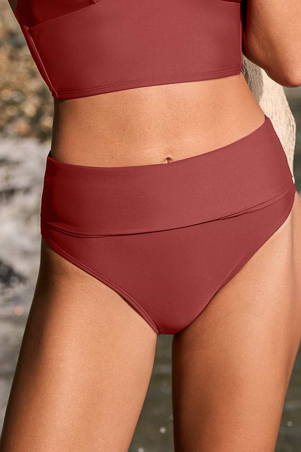 Currant Mood Burgundy Bikini Bottoms
