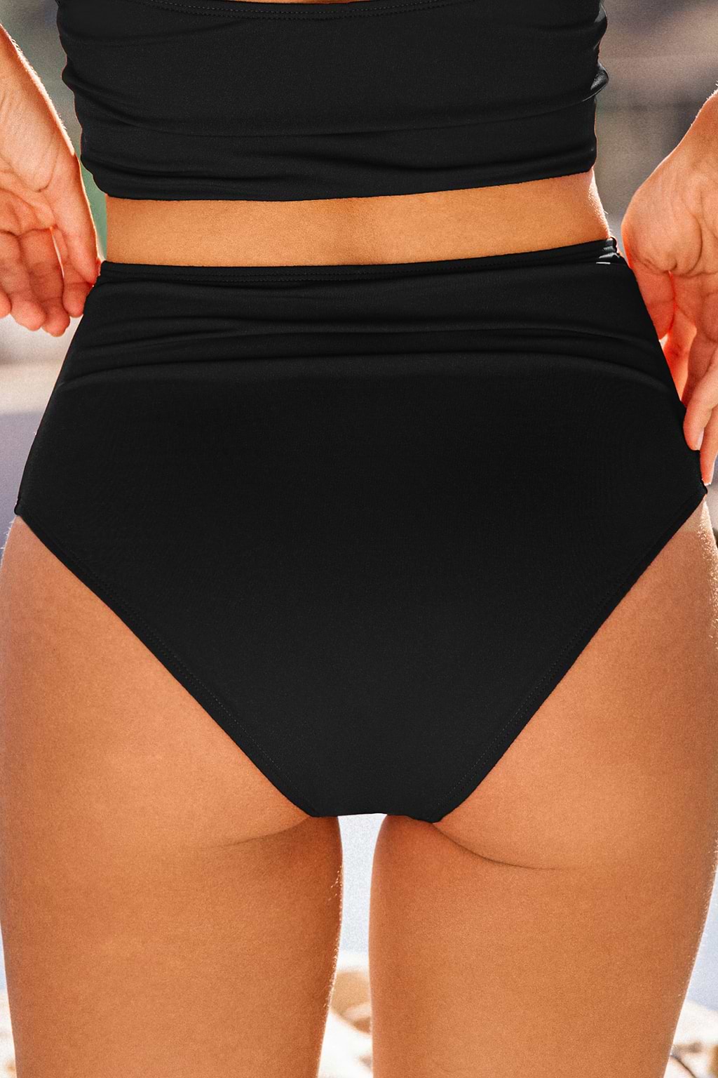 Saltwater Story Black Bikini Bottoms