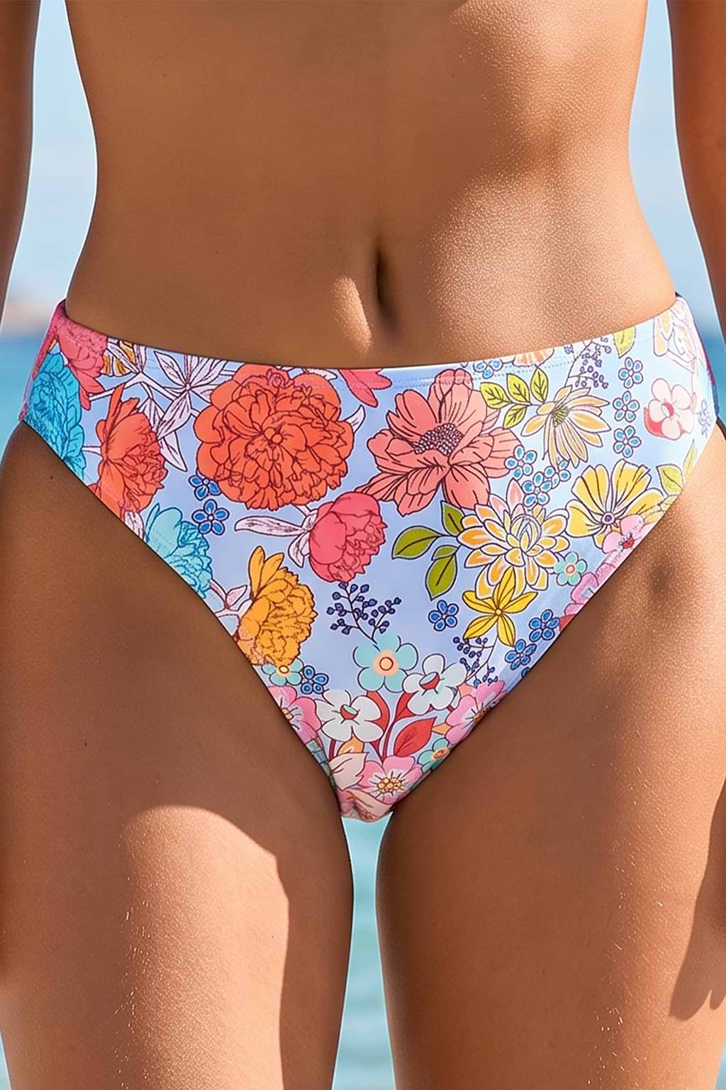 Vintage Garden Floral Bikini Bottom