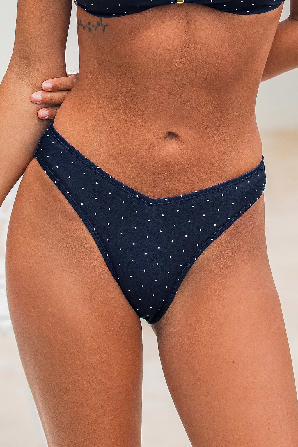 So Real Navy Bikini Bottoms
