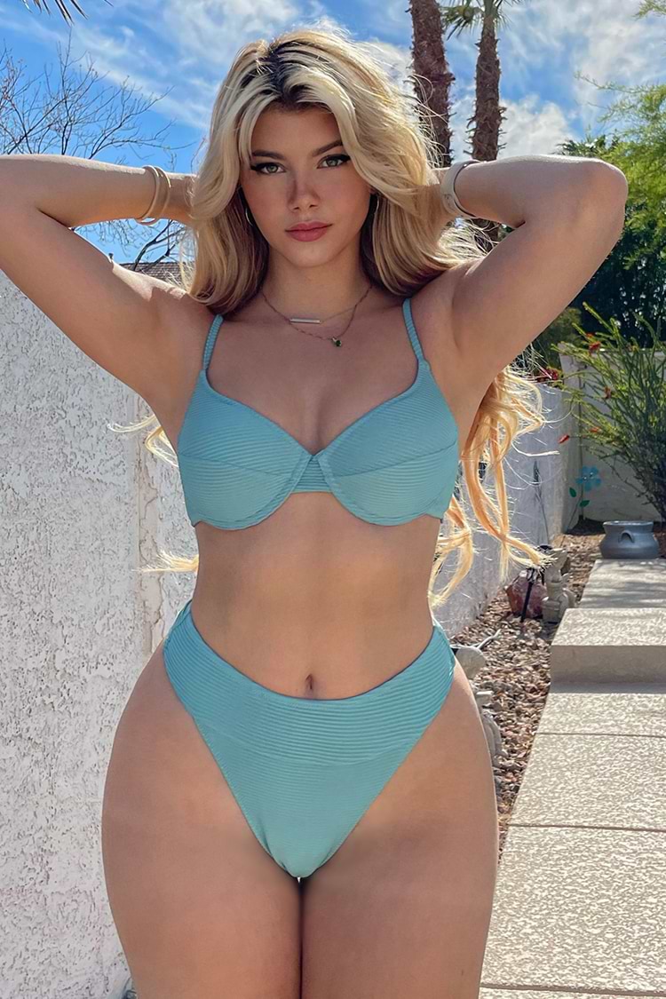 High Waisted Bikini-Set mit Formkörbchen