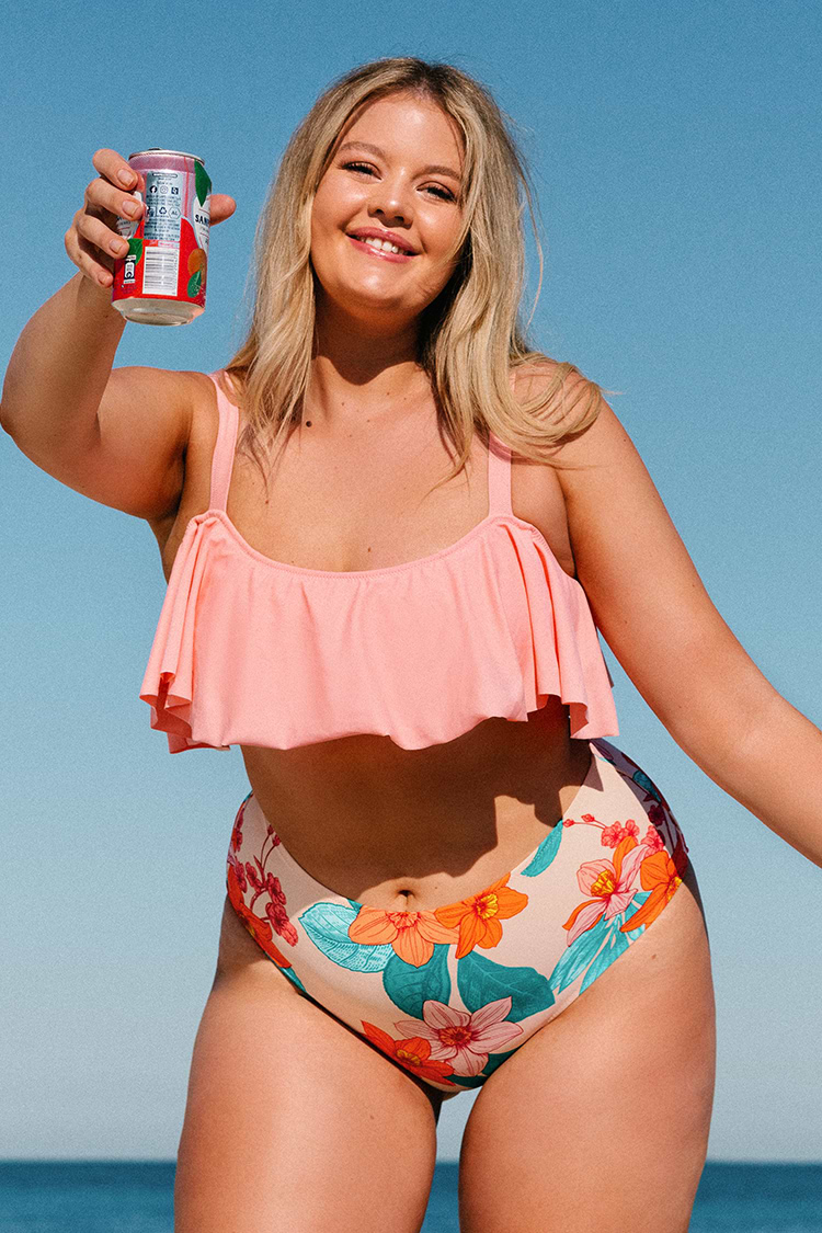 Braguita Lucy Floral Cintura Alta Talla Grande