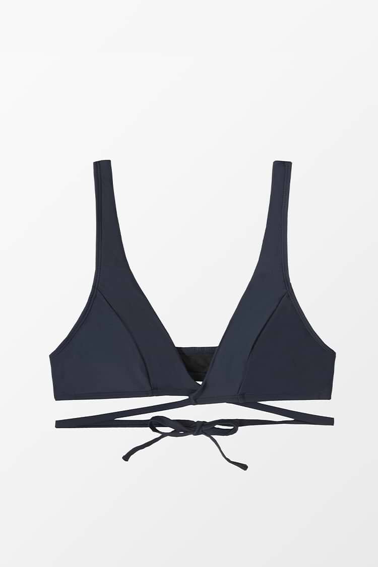 Haut de bikini à bretelles larges et lacer