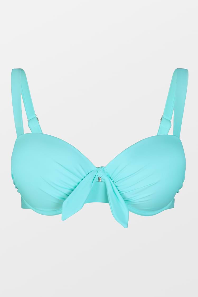 Top de bikini de talla grande con aros moldeados luminiscentes