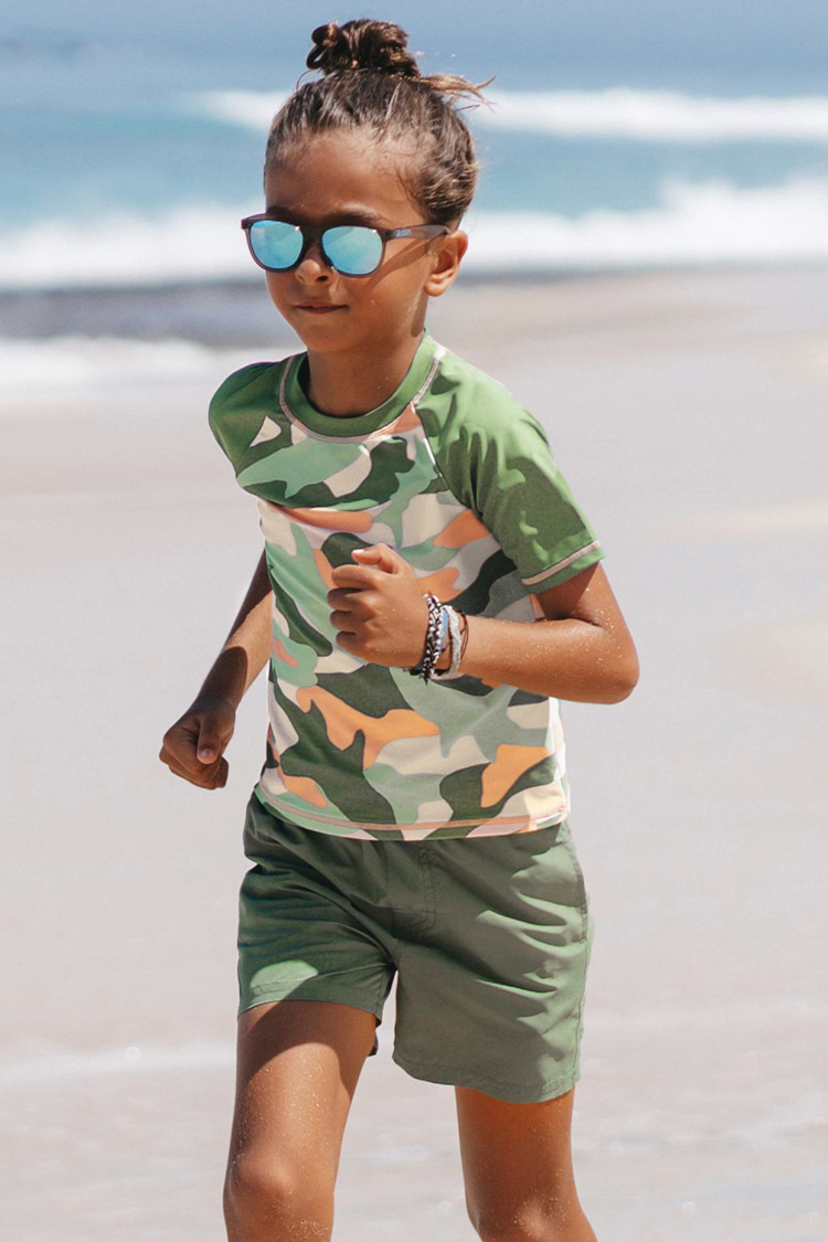 Jungen Kurzarm-Rashguard