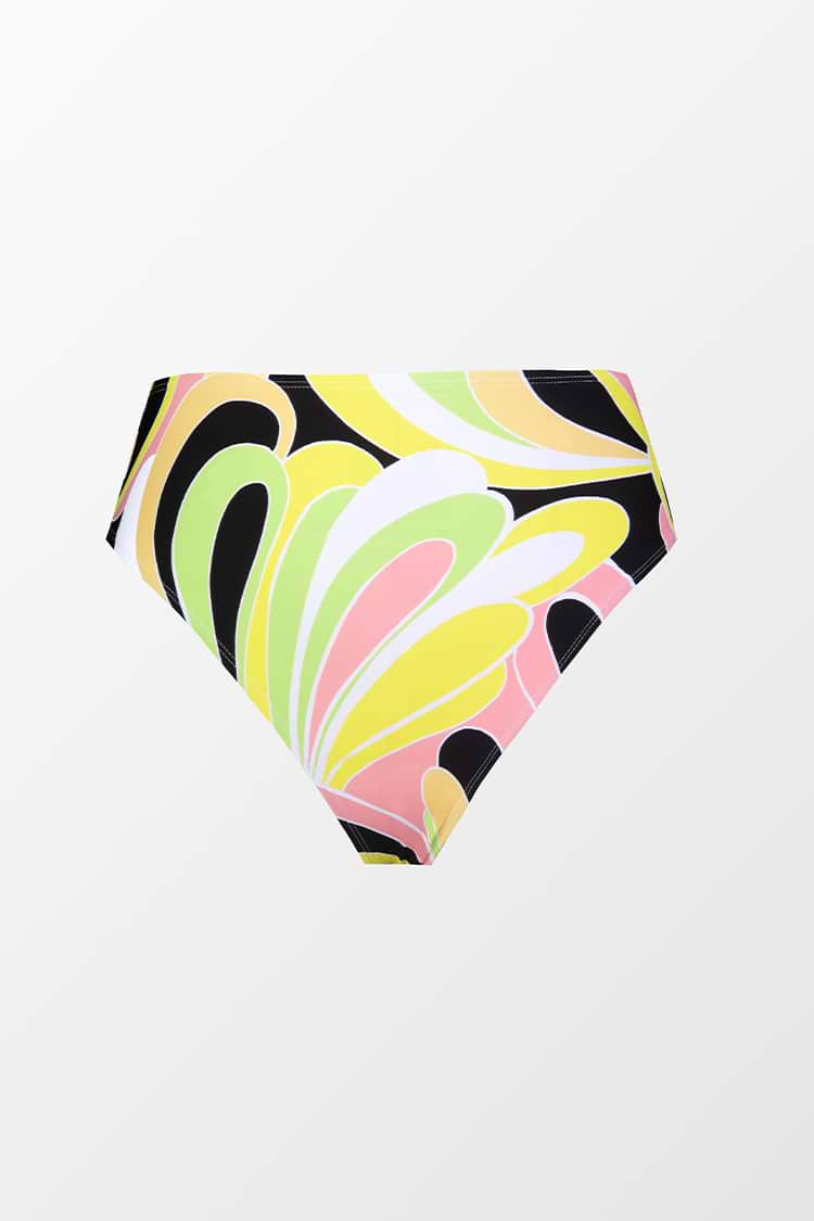 Bas de bikini taille haute Cheeky Palm Beach Night grande taille