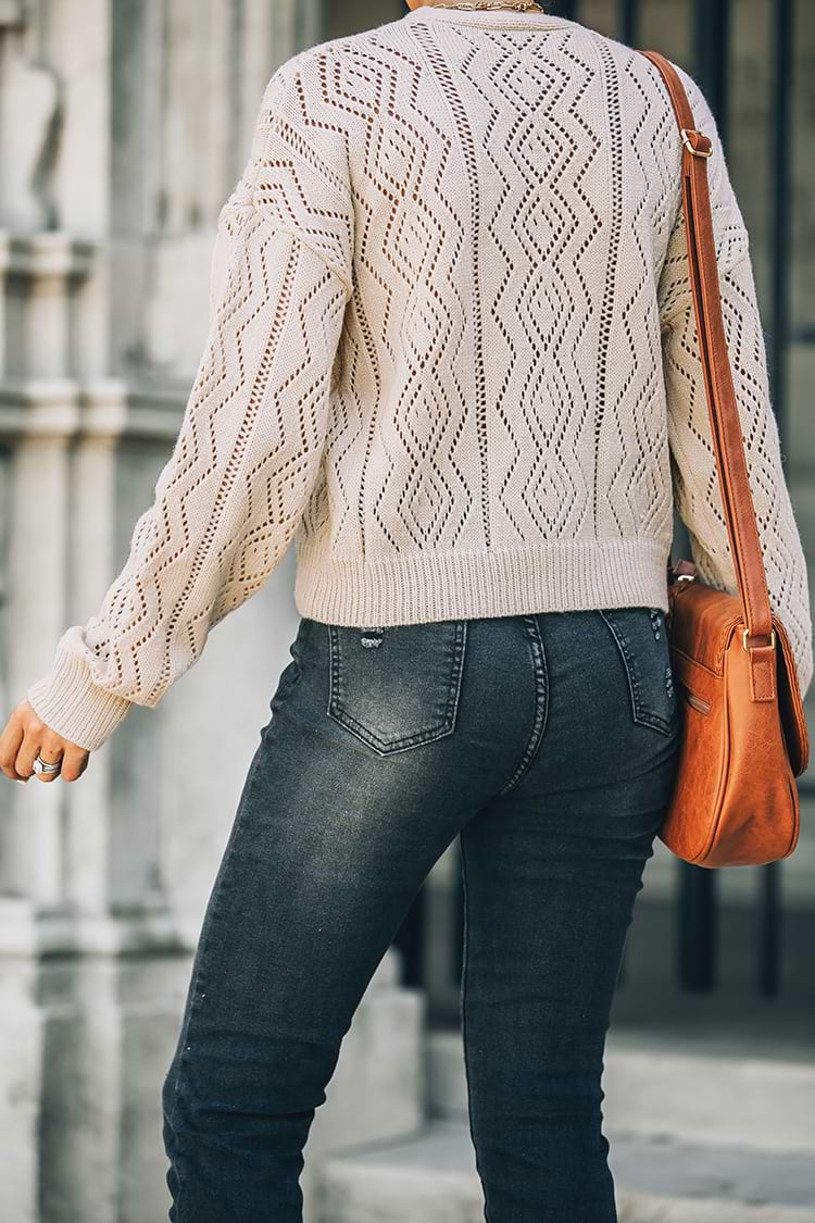 Gilet boutonné en crochet