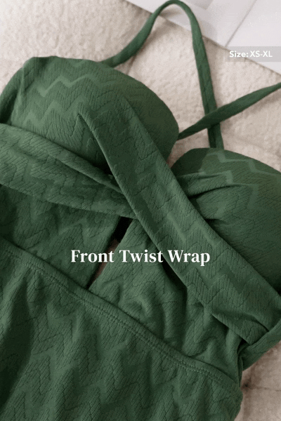 Alegría Solids Back Tie Wrapped One Piece Swimsuit