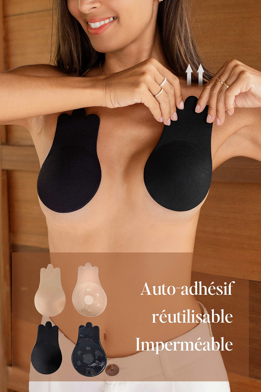 Cache-tétons de lifting des seins adhésifs