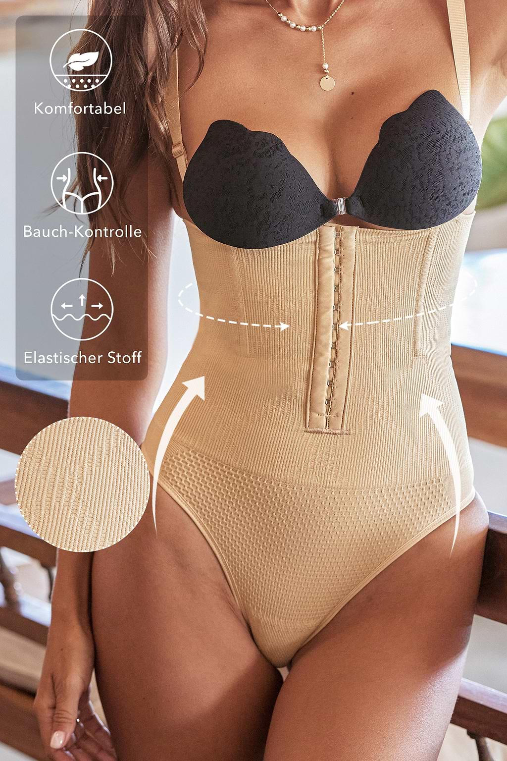 Neutrale High-Rise Bauchkontrolle-Shapewear