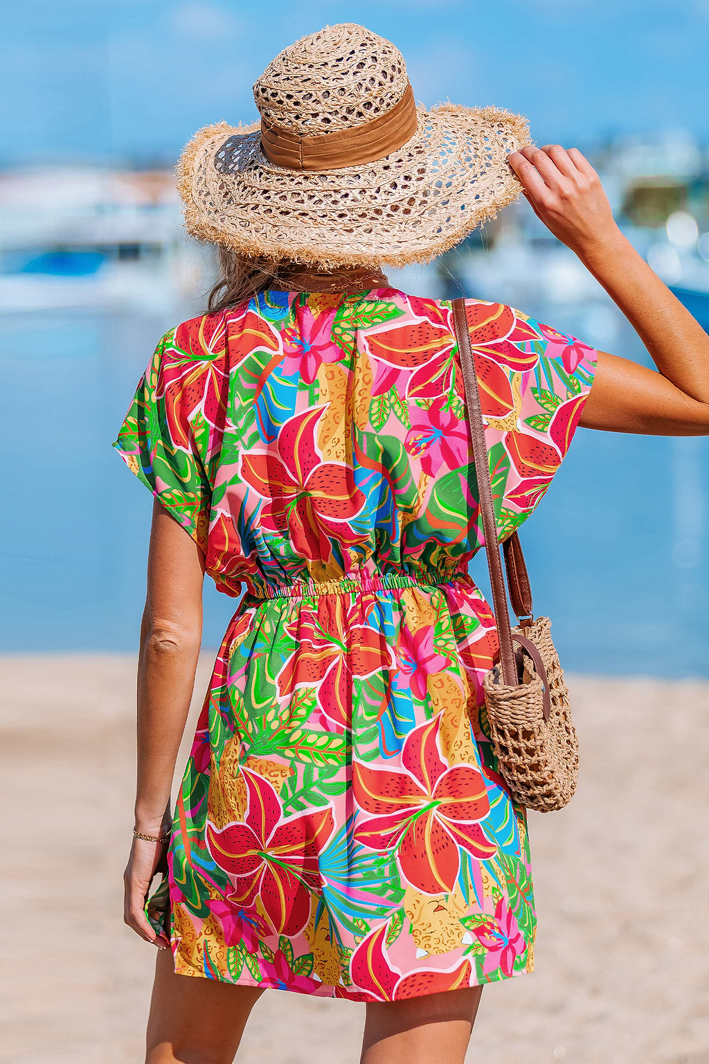 Paradise Vibes Tropical Mini Dress