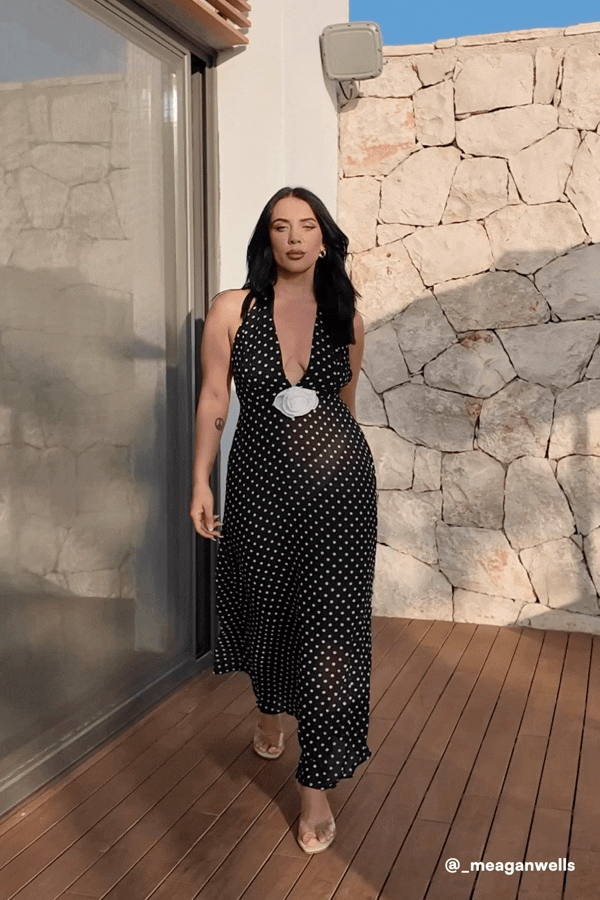x Kelsey Anderson Poolside Polaroid Cover-Up Maxi Dress