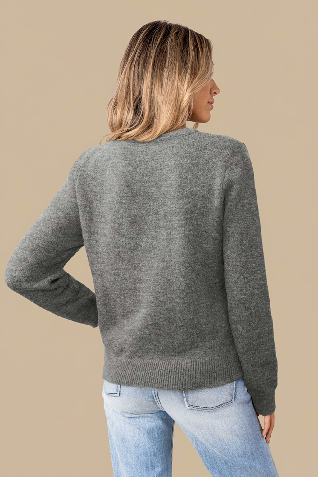 Crossed Paths Grey Top