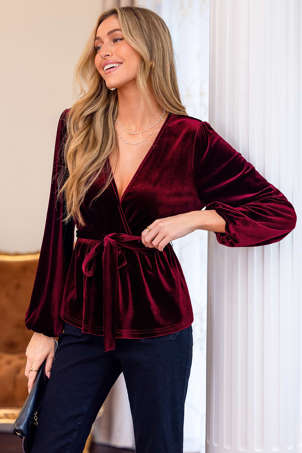 Hearts Aflutter Red Top