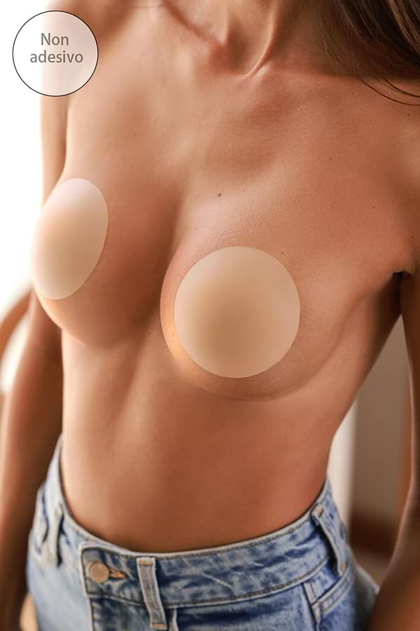 HONGXIN-SHOP Copricapezzoli in Silicone Copertura Capezzolo Adesivo Push up Breast e Riutilizzabile Nipple Cover Invisibile Seno Reggiseno Sollevare e Migliorare i Seni
