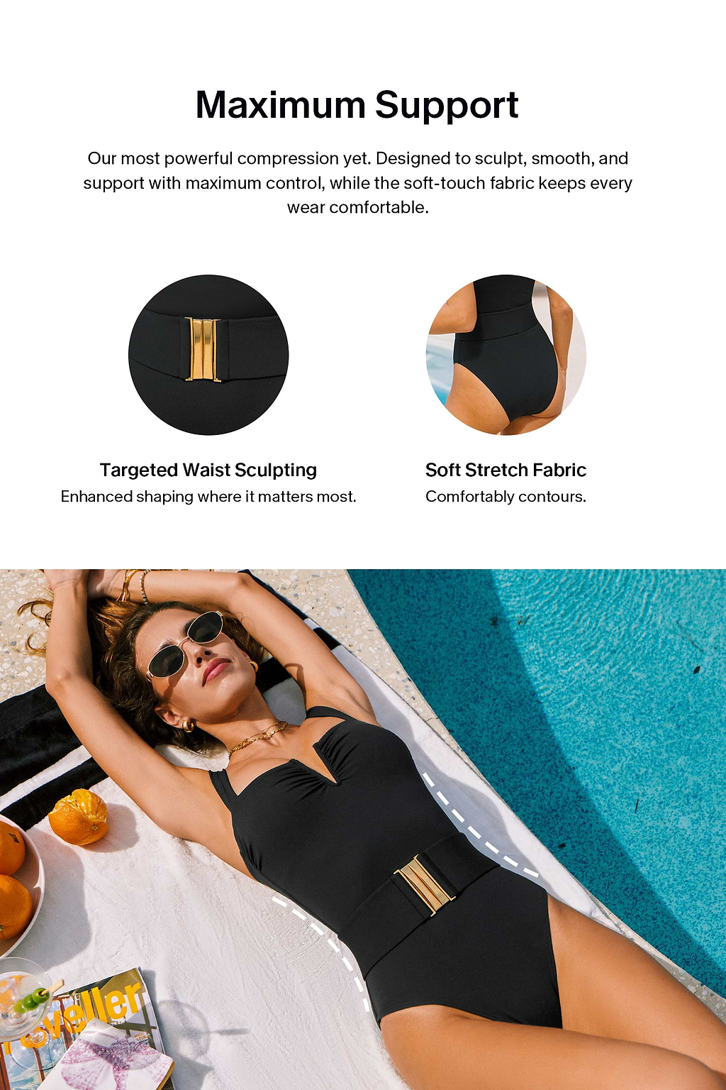 Blood Orange Red One-Piece Swimsuit