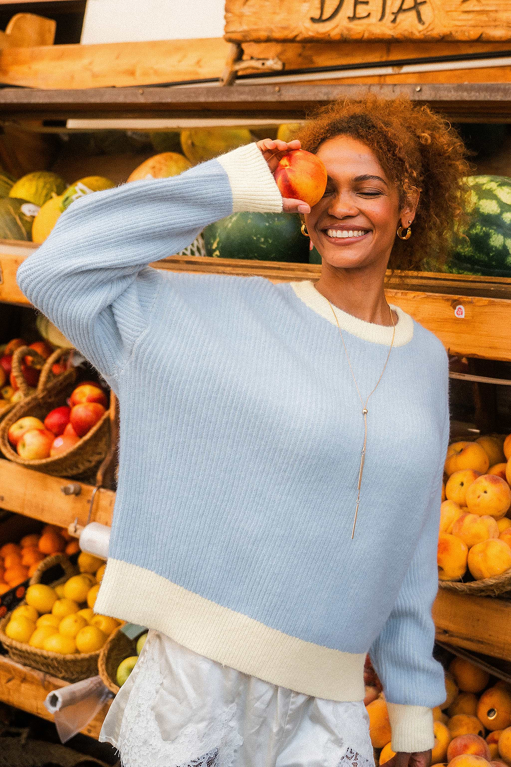 Frosted Blue Sweater