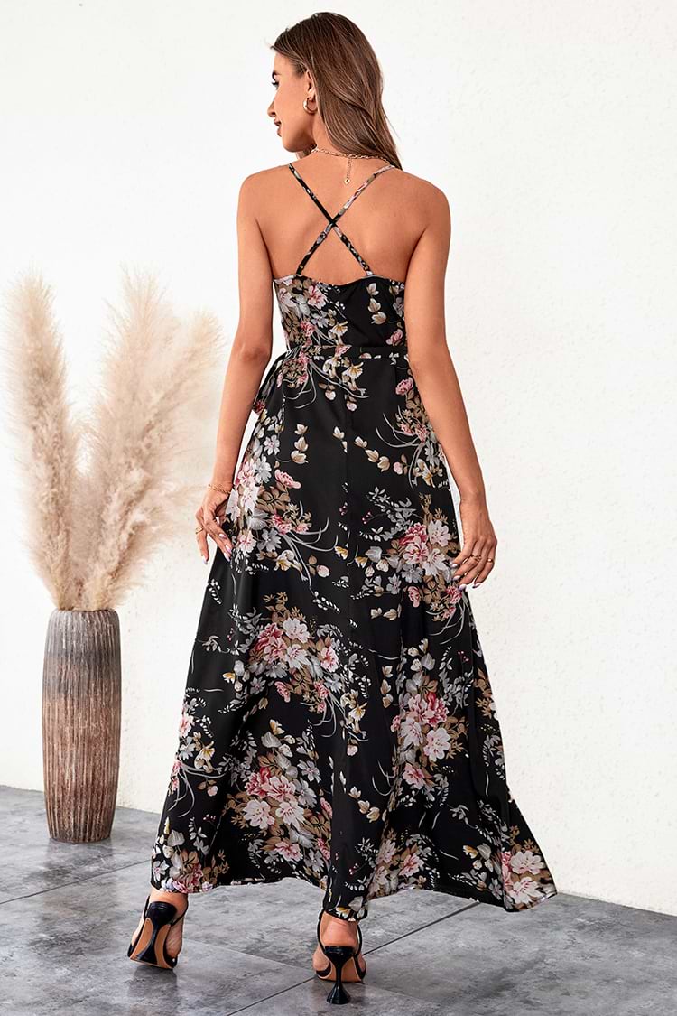 Hermine Thin Straps Tie Waist Slip Dress