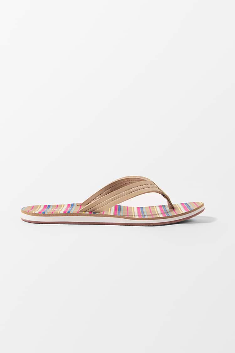 Streifen Flache Sandalen