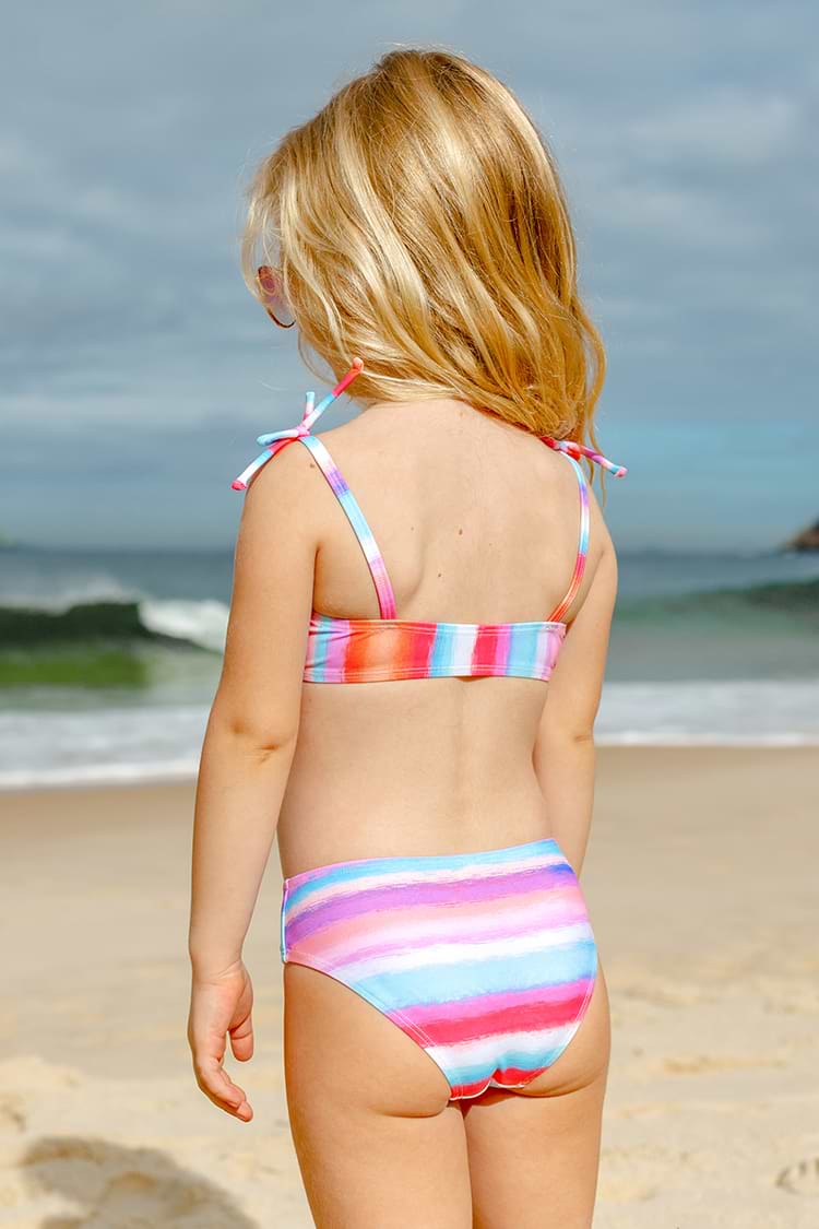 Conjunto de bikini Bralette Hipster de cintura media