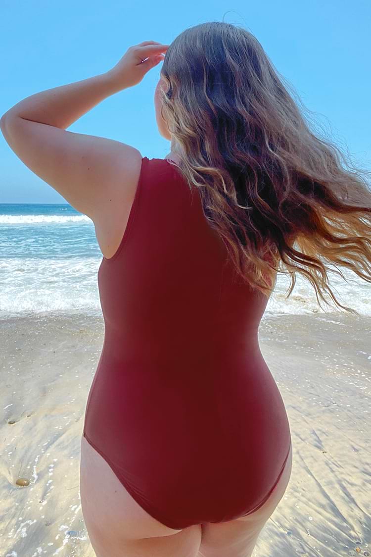 Wild Ronarce Bañador de talla grande con cremallera frontal