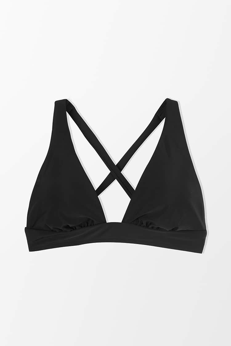 Bikini top negro Tall Tri