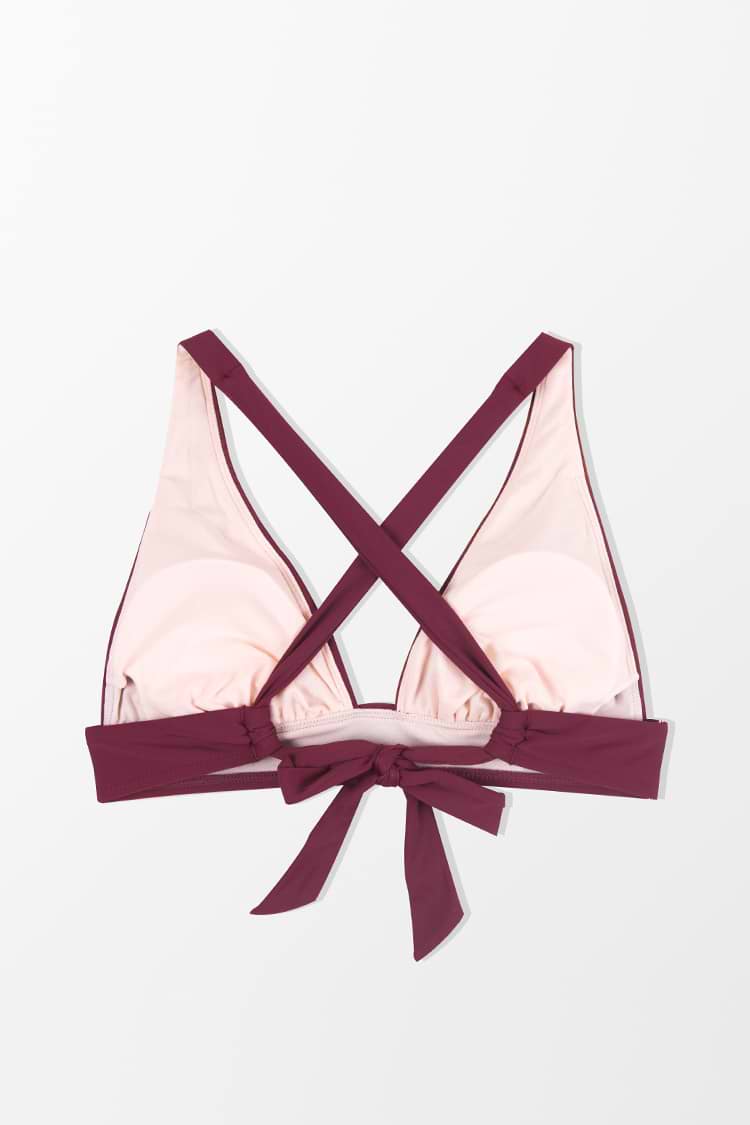 Bikini top rojo Tall Tri