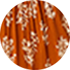 Burnt Orange Floral Blouson Sleeve Smocked Waist Maxi Dress