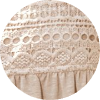 Robe courte beige avec manches mi-longues