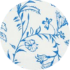Porcelain Meadow Floral Mini Dress
