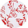 Porcelain Meadow Floral Mini Dress