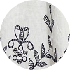 Robe courte florale à col plongeant