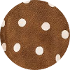 Brauner Polka Dots Minirock mit elastischem Bund