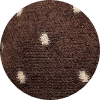 Brauner Polka Dots Langarmpullover in Wickeloptik