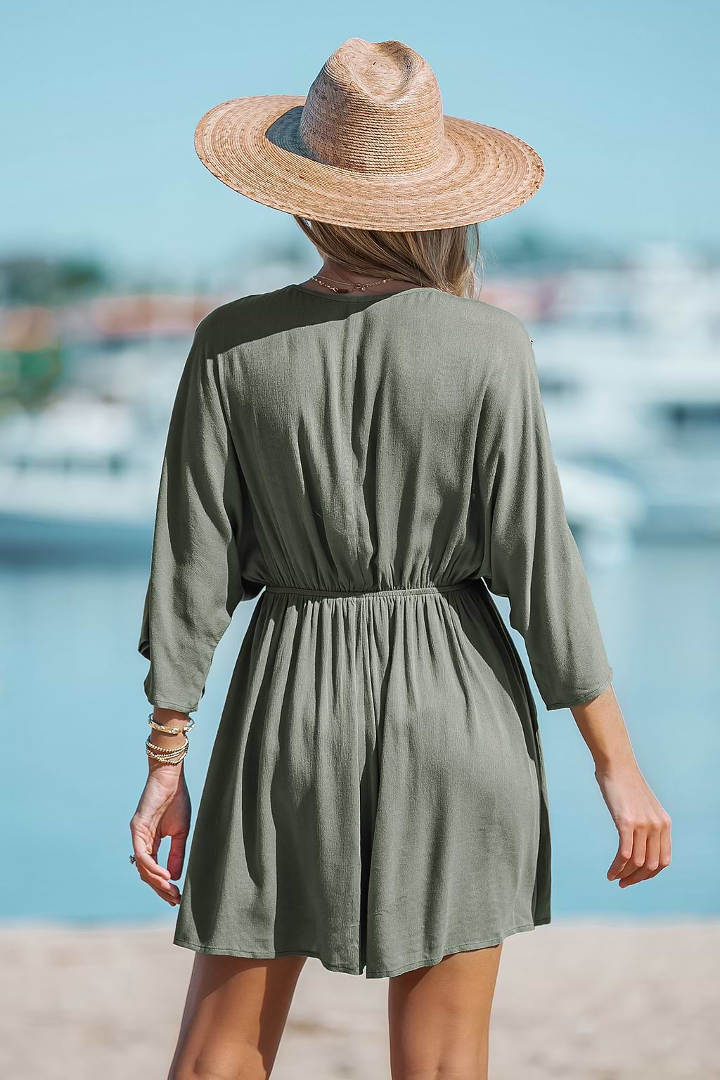 Lace Plunging Cover-Up Romper