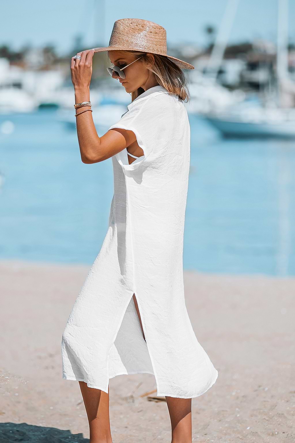 Surplice Neck Maxi Dress