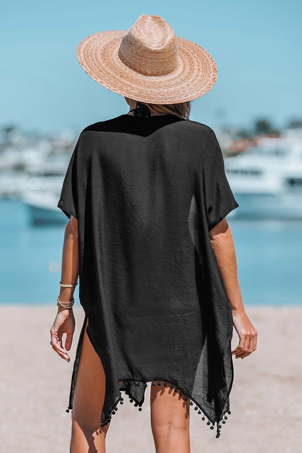 Pom Pom Cover-Up Kimono