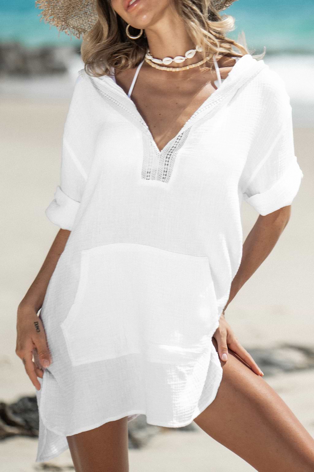 Smocked Cami Maxi Cover-Up Dress