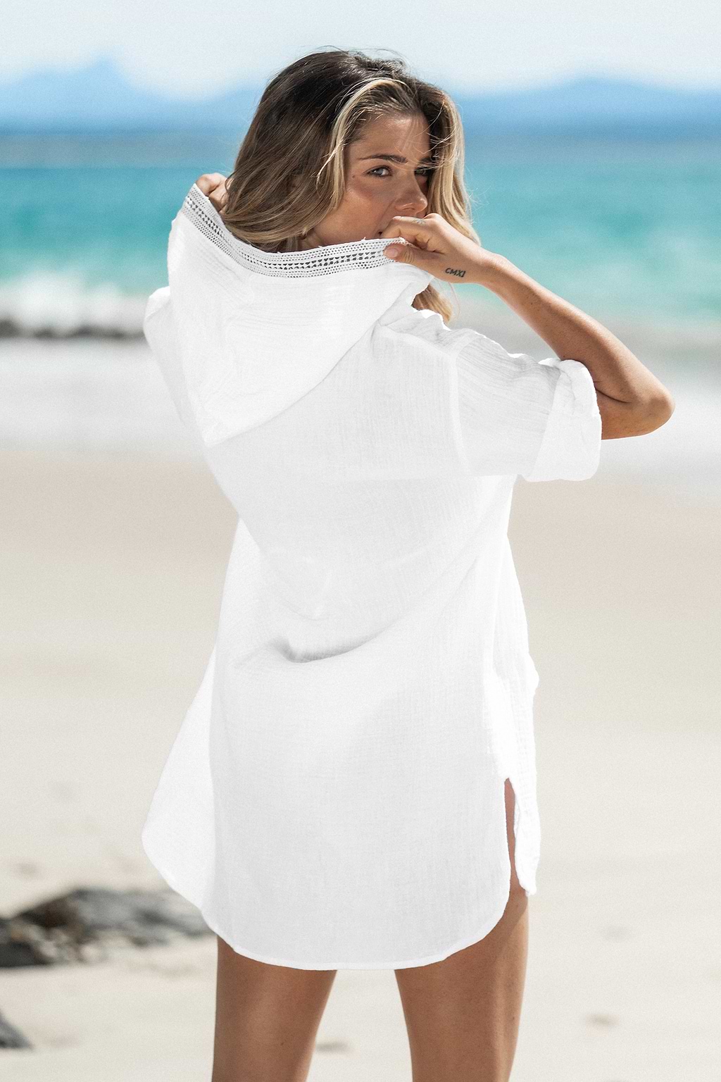 Smocked Cami Maxi Cover-Up Dress