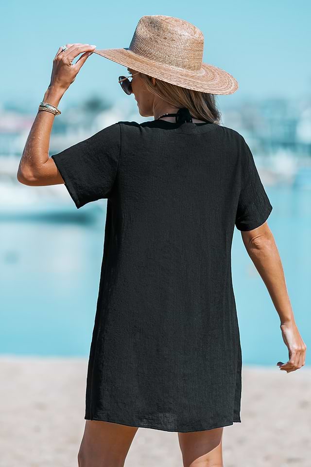 Dress Robe T Shirt Col V Col V Robes Courtes La Redoute Robe