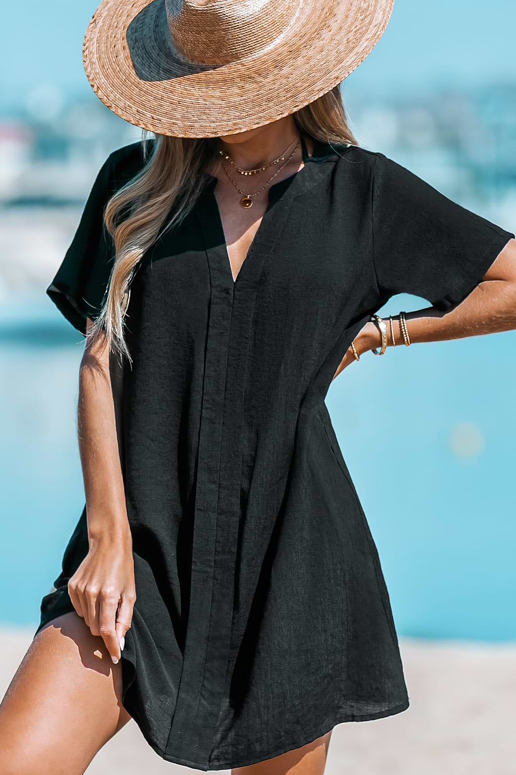 Mini Cover-Up T-Shirt Dress