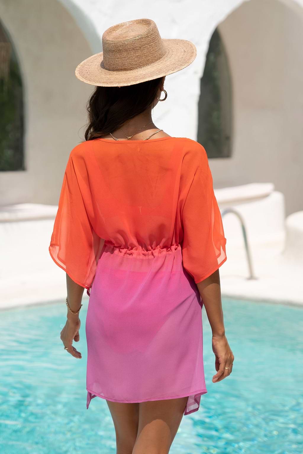 Ombre Wash Mini Cover-Up Dress