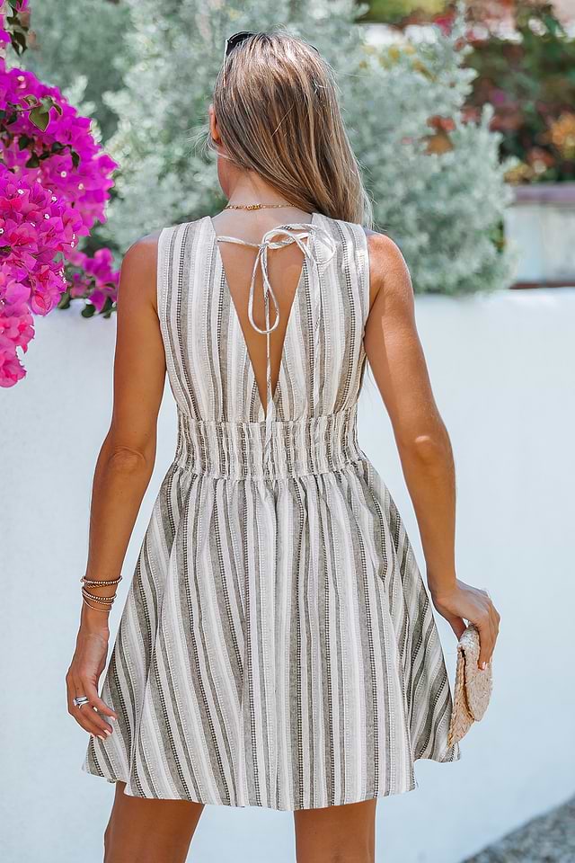 smocked fit and flare dress Smocked Fit & Flare Midi Dress | A-Line Dress main image 0