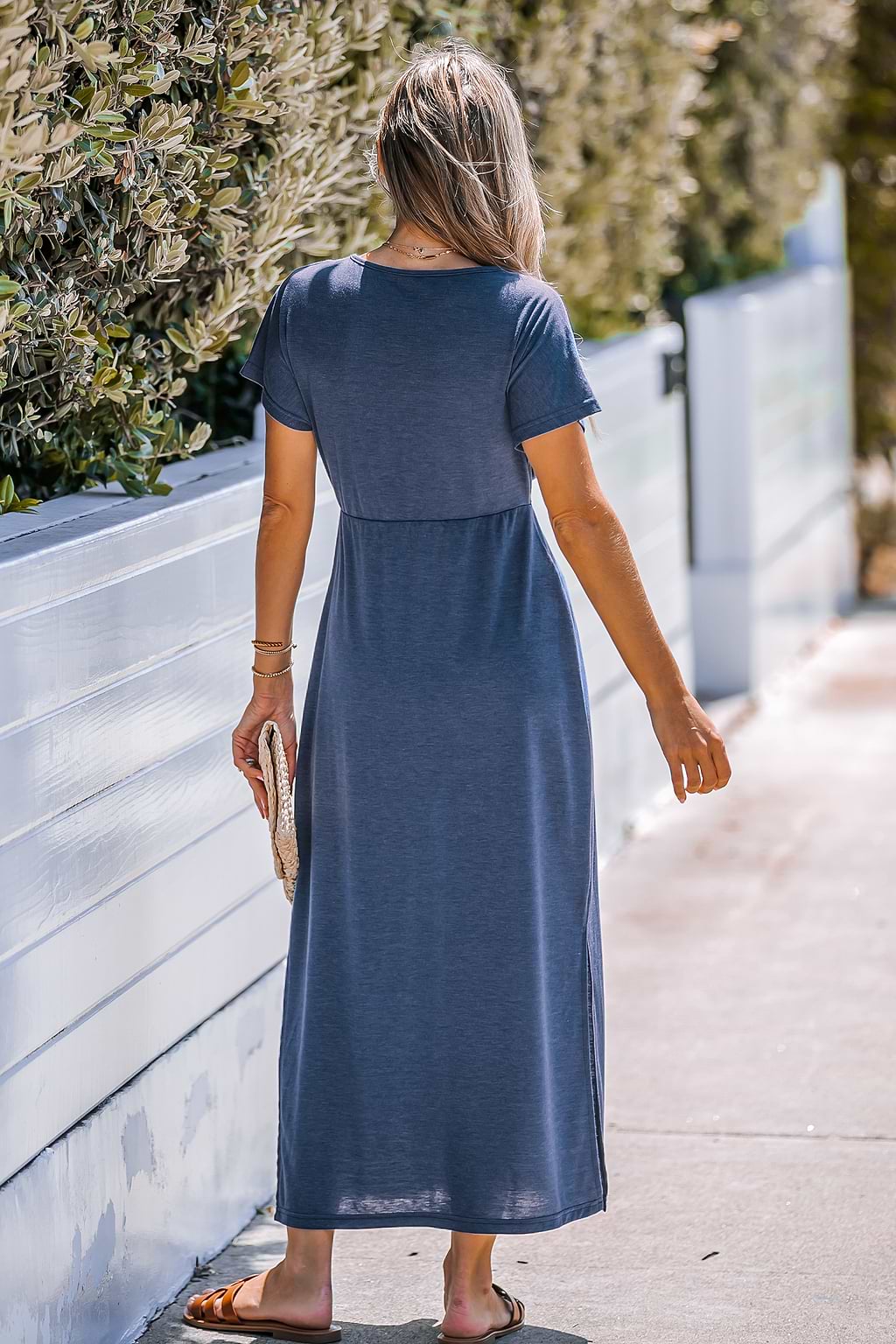 Ruched Wrapped Maxi Dress