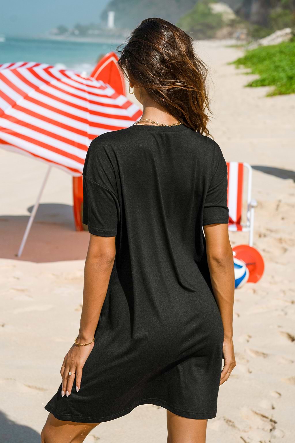 Sequin Star Embroidered Mini Dress