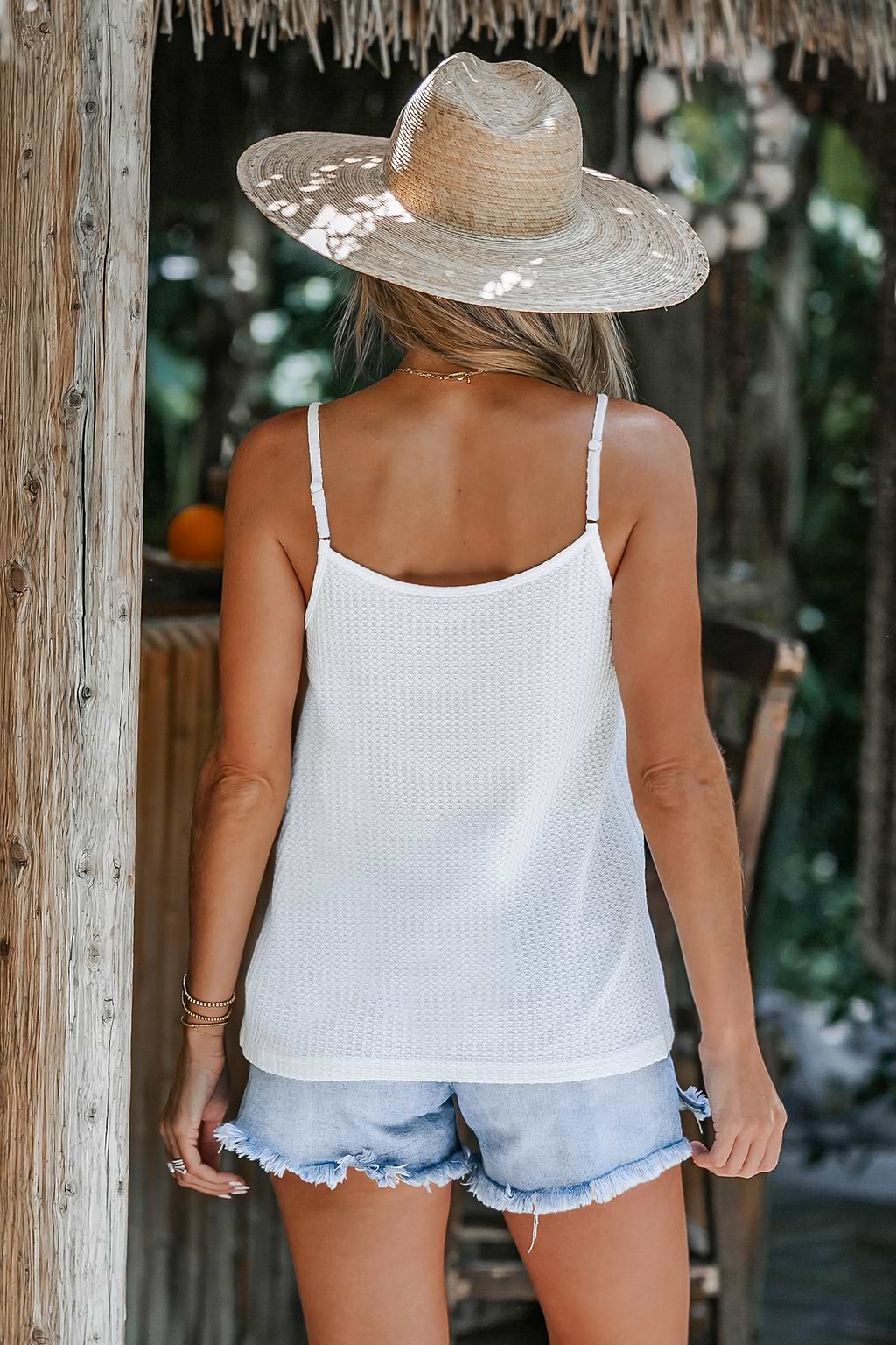 Cloud Textured O-Ring Cami