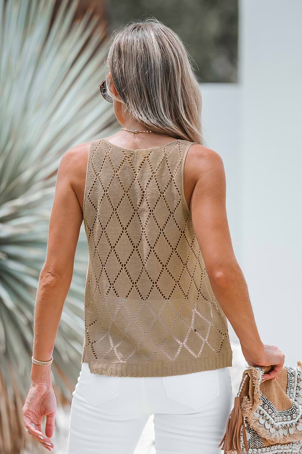 Crochet V-Neck Cami